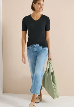 Basic T-Shirt aus Baumwolle