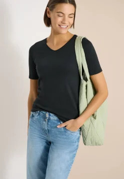 Basic T-Shirt aus Baumwolle