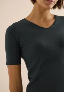 Basic T-Shirt aus Baumwolle
