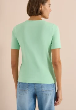 Basic T-Shirt aus Baumwolle