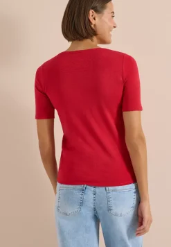 Basic T-Shirt aus Baumwolle