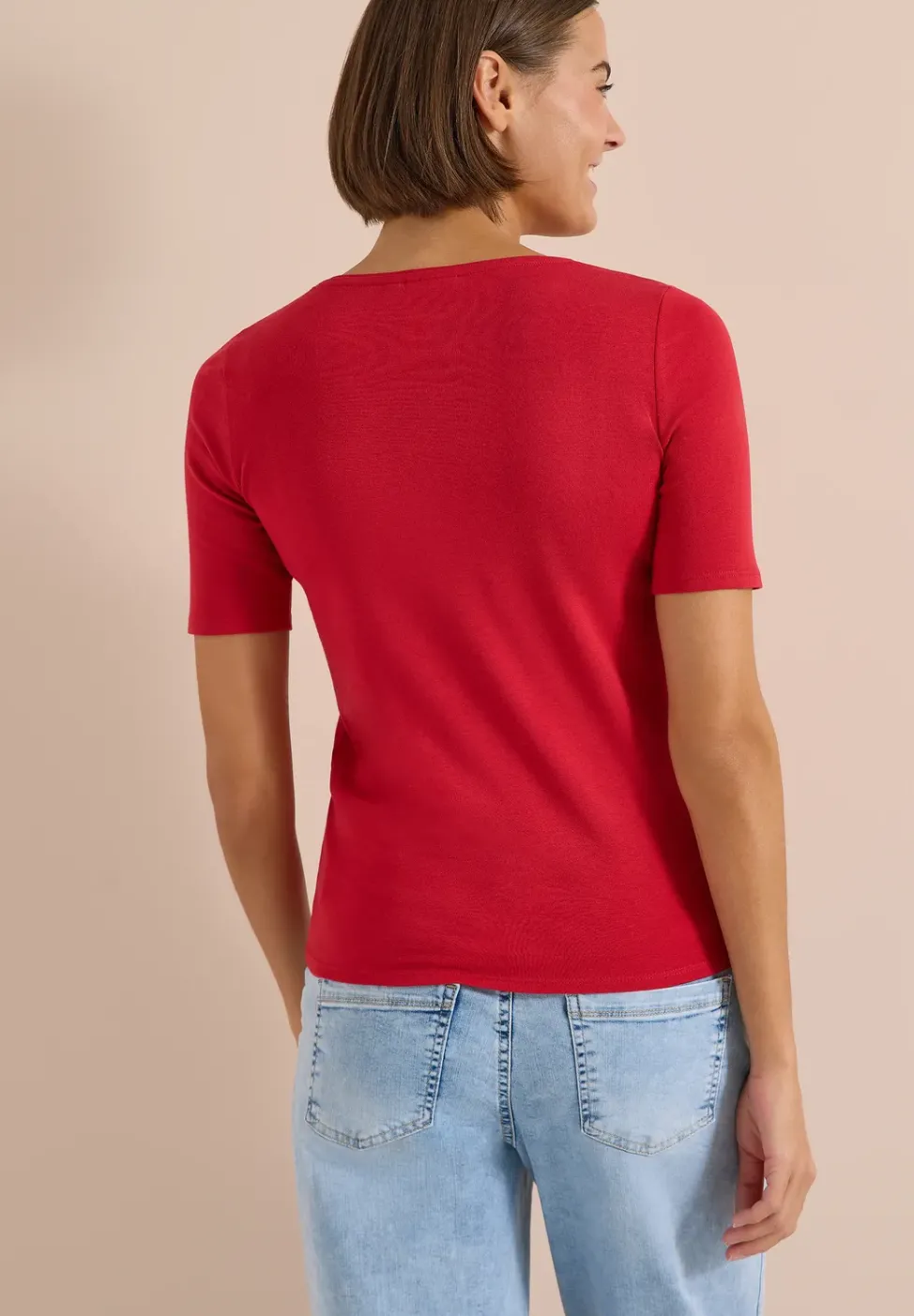 Basic T-Shirt aus Baumwolle