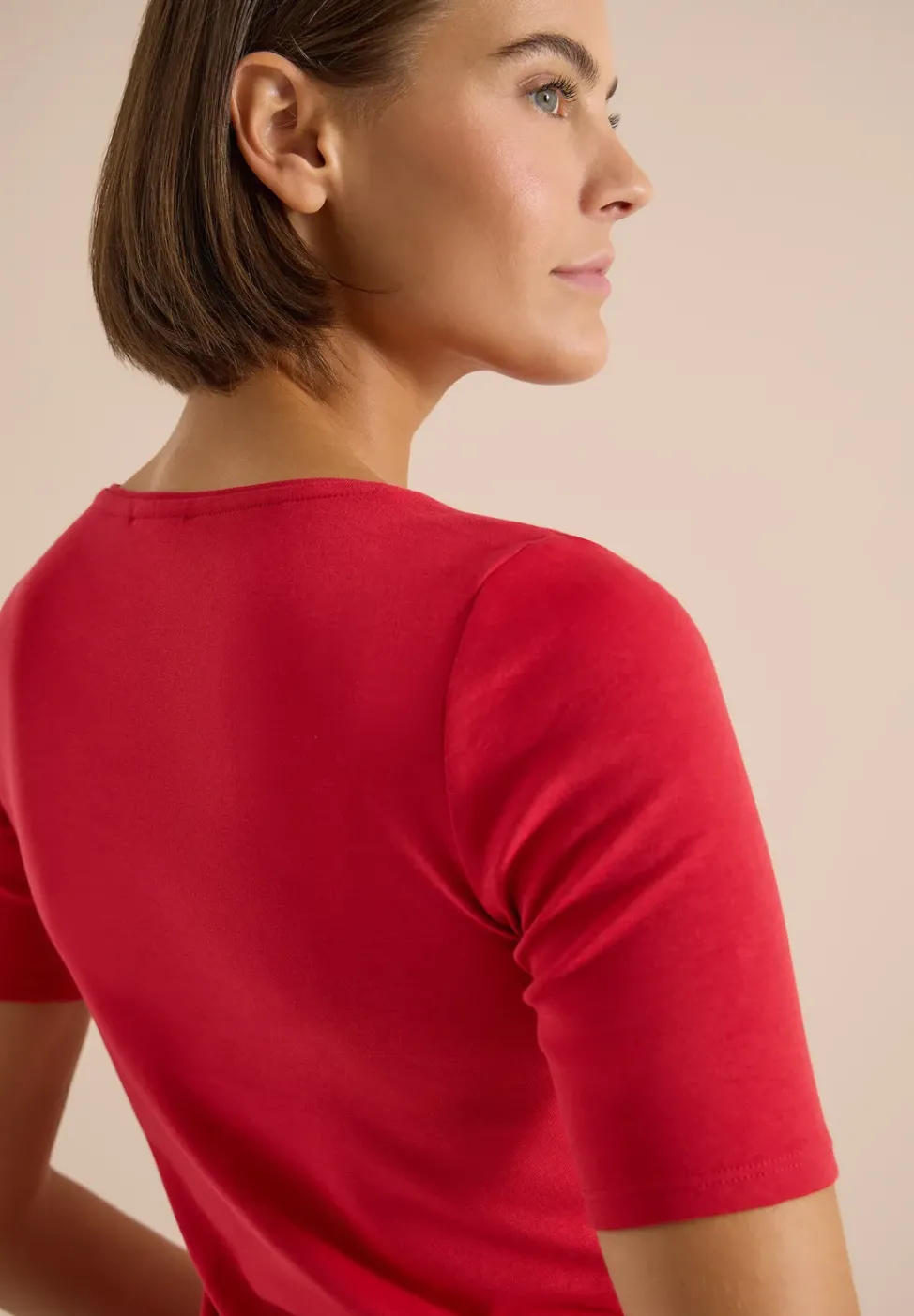 Basic T-Shirt aus Baumwolle