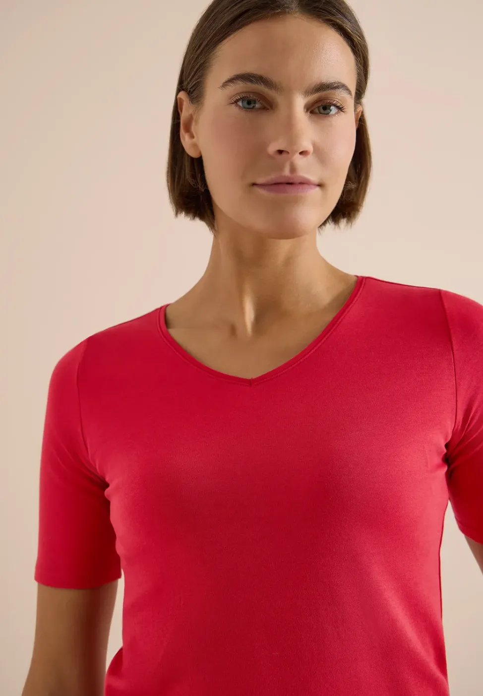 Basic T-Shirt aus Baumwolle
