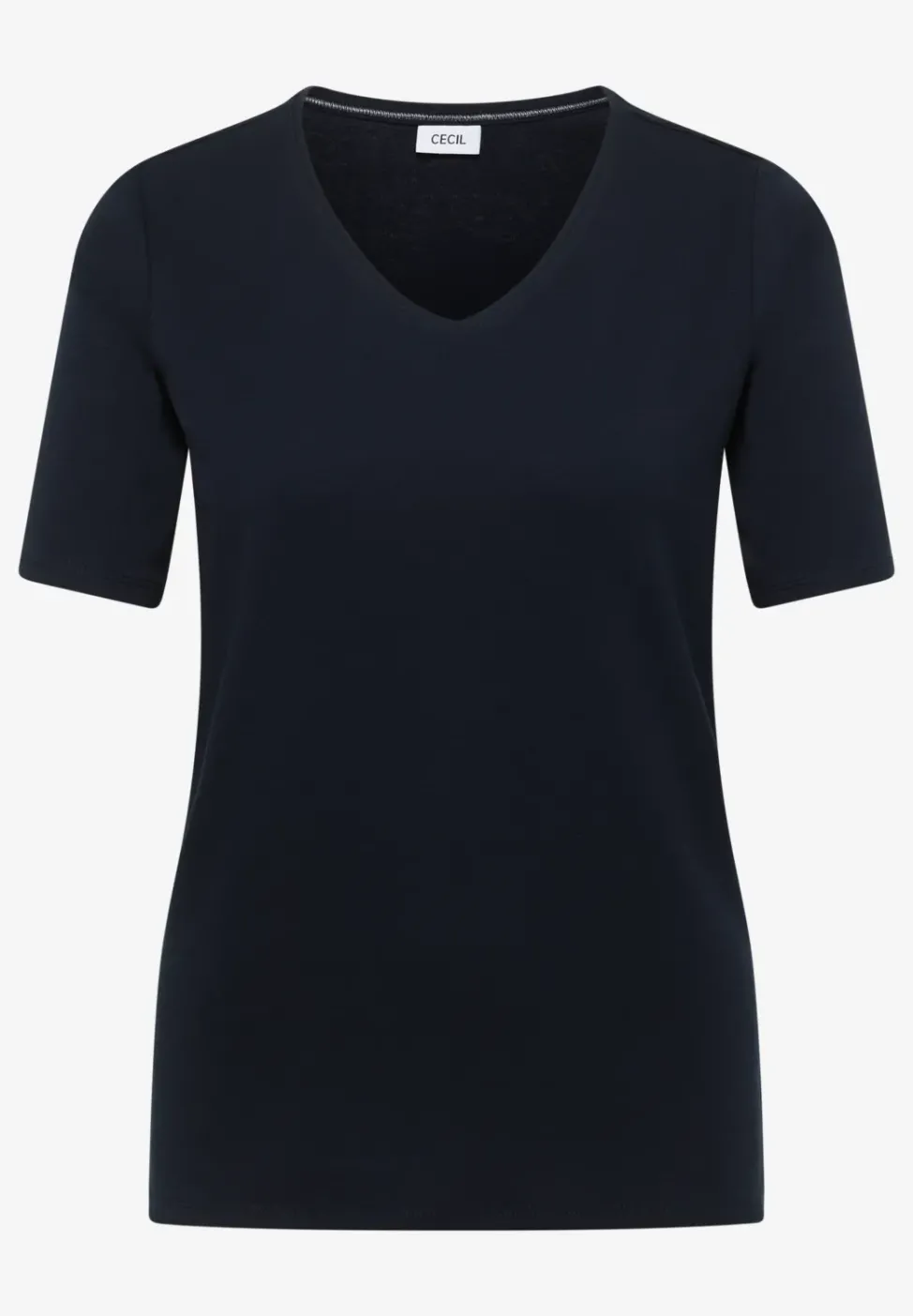 Basic T-Shirt aus Baumwolle