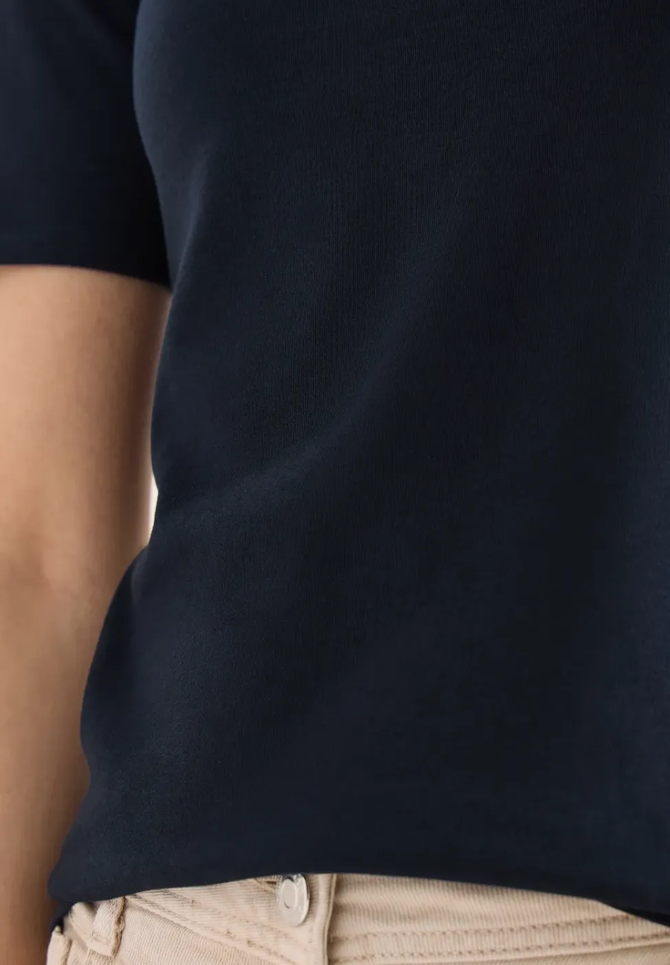 Basic T-Shirt aus Baumwolle