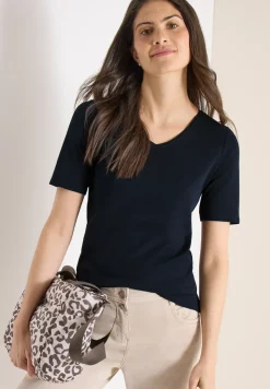 Basic T-Shirt aus Baumwolle