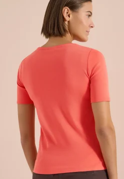 Basic T-Shirt aus Baumwolle