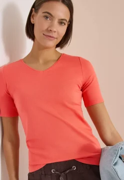 Basic T-Shirt aus Baumwolle