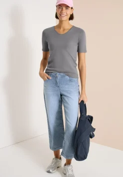 Basic T-Shirt aus Baumwolle