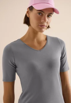 Basic T-Shirt aus Baumwolle