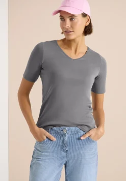 Basic T-Shirt aus Baumwolle