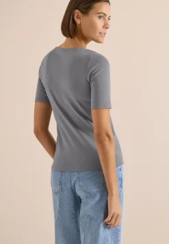 Basic T-Shirt aus Baumwolle