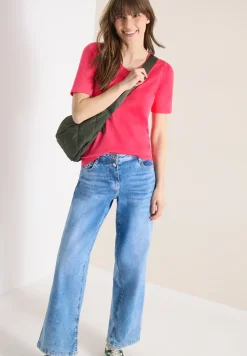 Basic T-Shirt aus Baumwolle