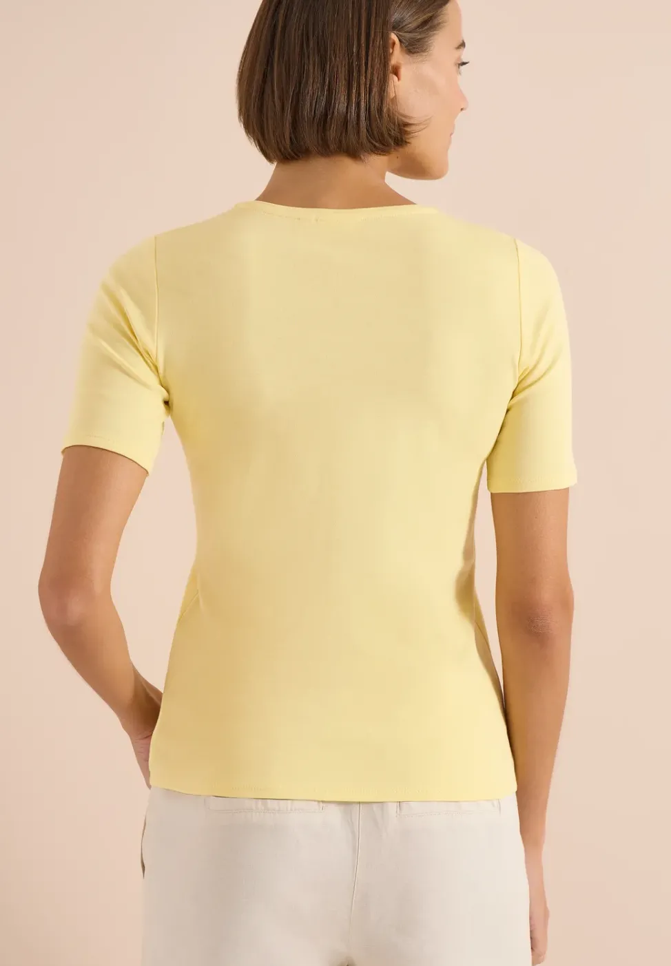 Basic T-Shirt aus Baumwolle