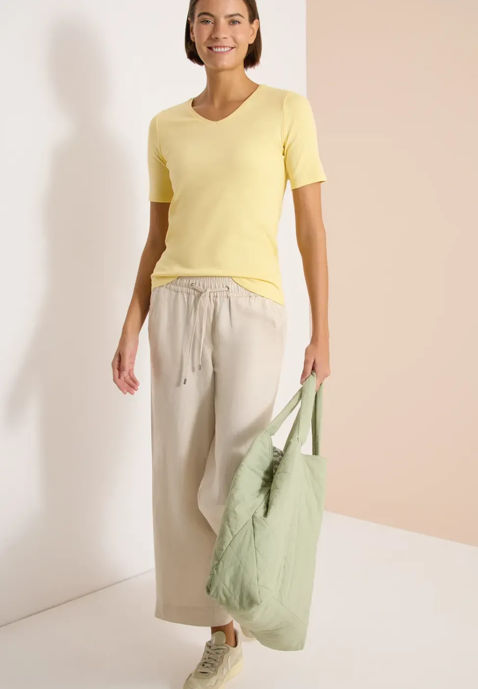 Basic T-Shirt aus Baumwolle