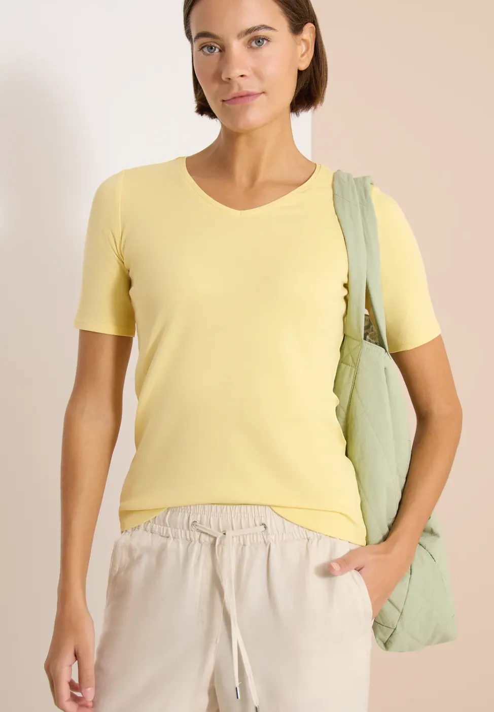 Basic T-Shirt aus Baumwolle