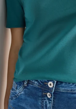 Basic T-Shirt aus Baumwolle