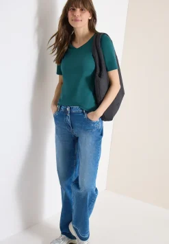 Basic T-Shirt aus Baumwolle