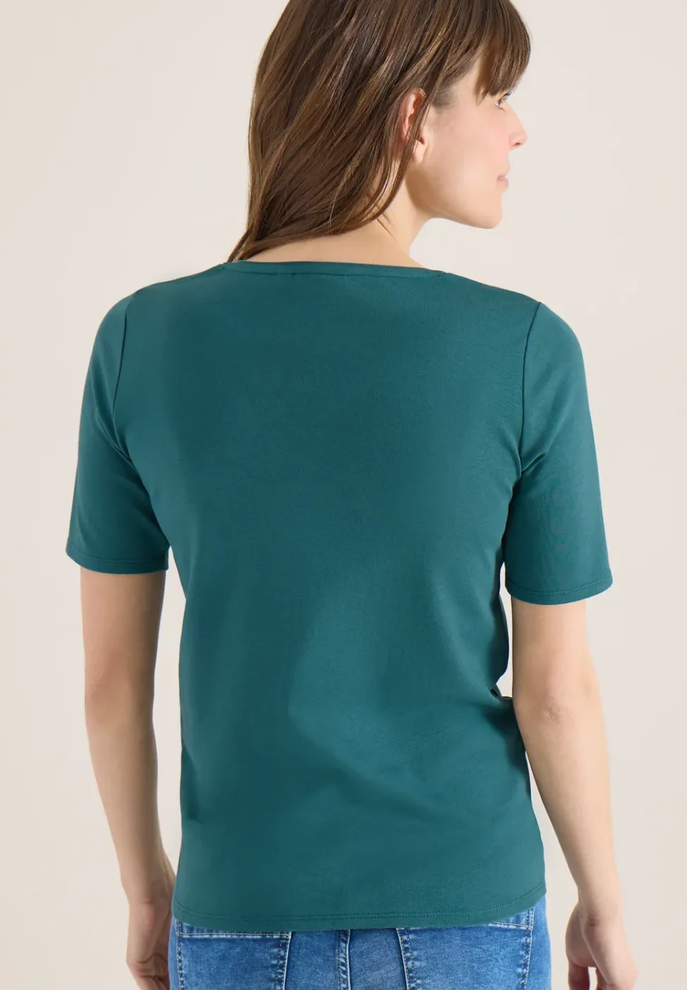 Basic T-Shirt aus Baumwolle