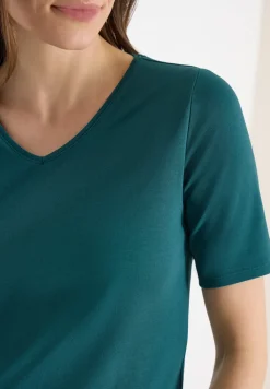 Basic T-Shirt aus Baumwolle
