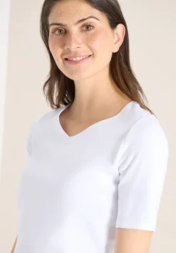 Basic T-Shirt aus Baumwolle