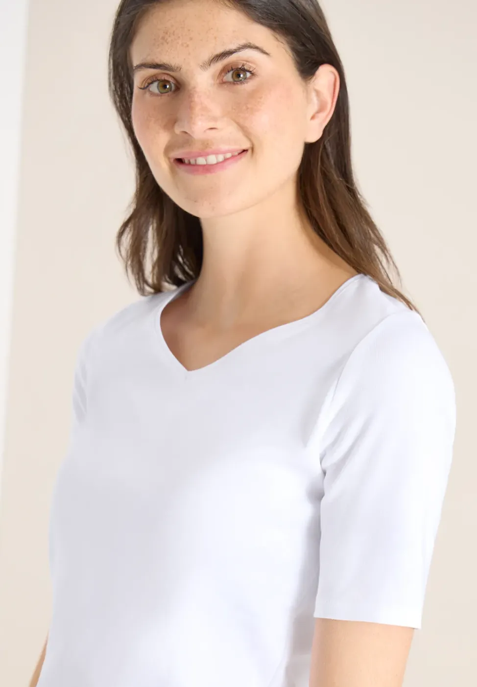 Basic T-Shirt aus Baumwolle