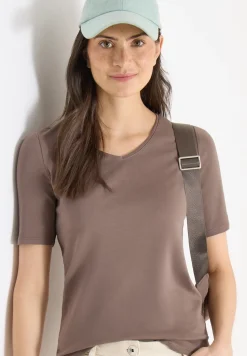 Basic T-Shirt aus Baumwolle