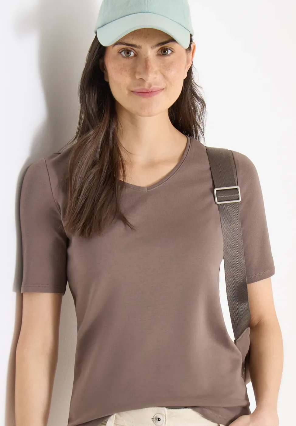 Basic T-Shirt aus Baumwolle