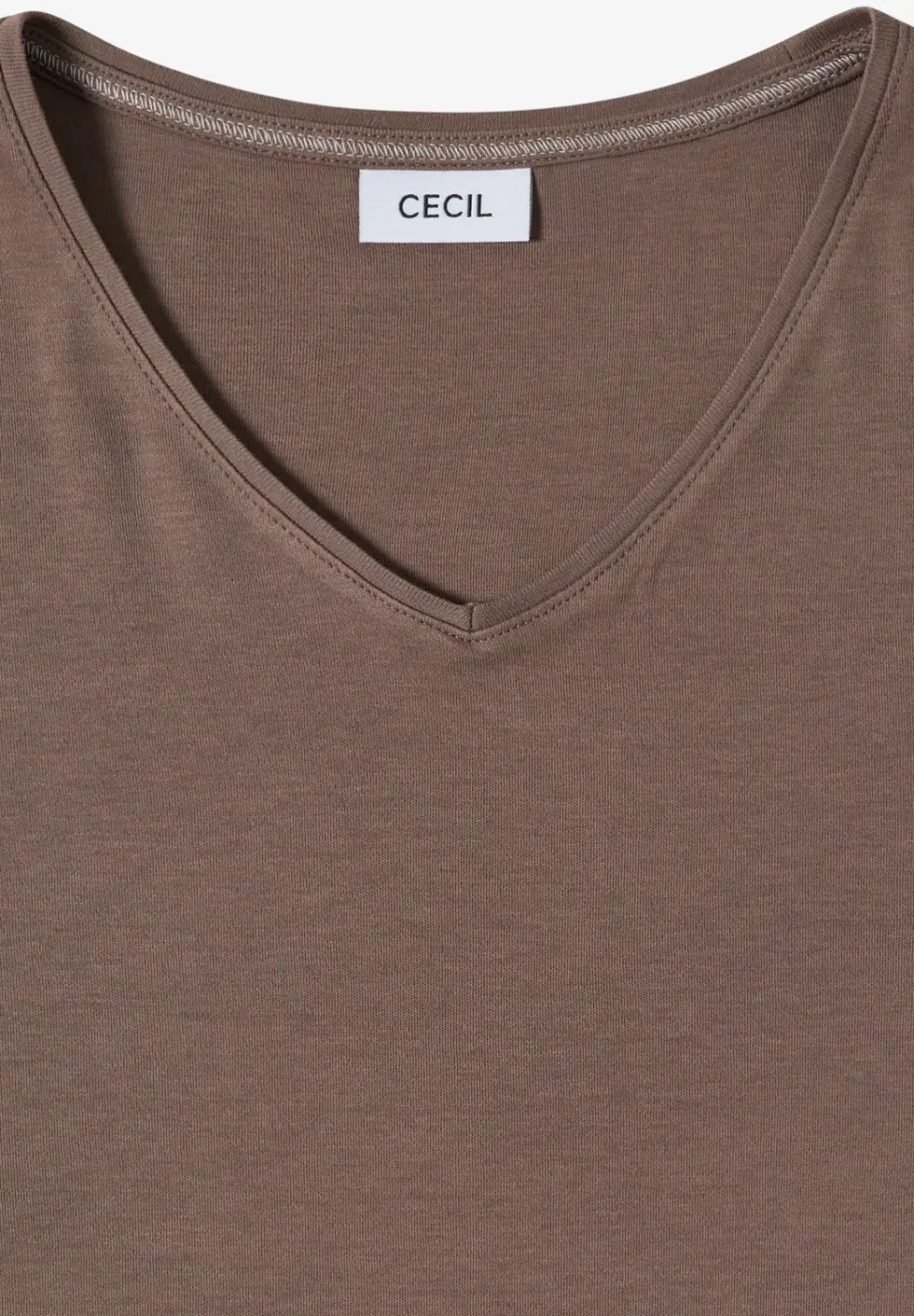 Basic T-Shirt aus Baumwolle