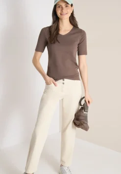 Basic T-Shirt aus Baumwolle