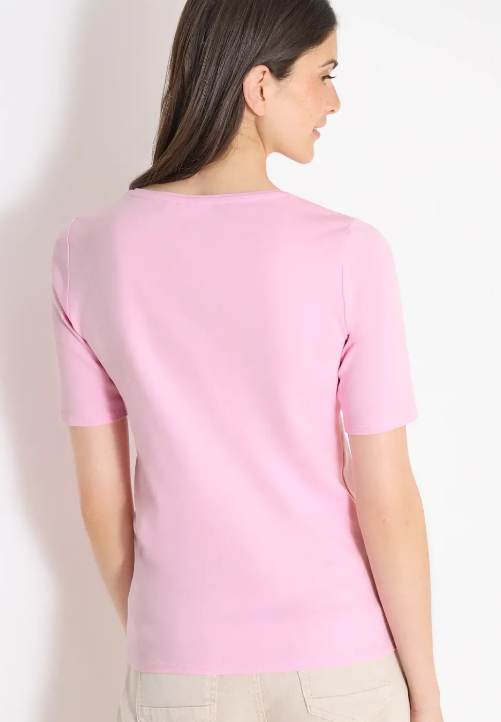 Basic T-Shirt aus Baumwolle
