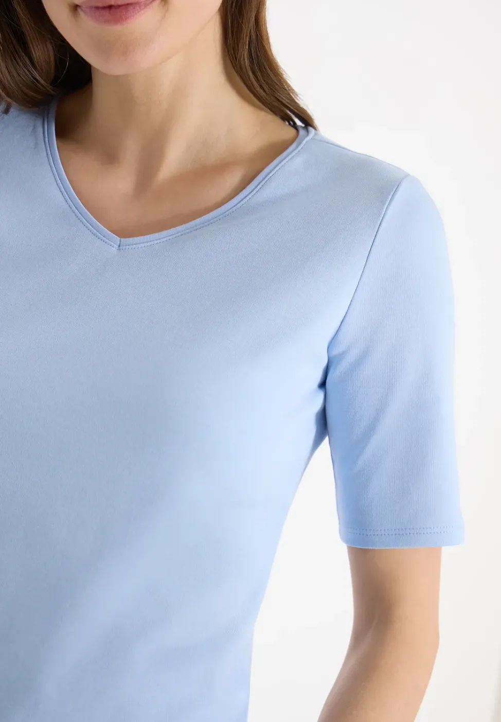 Basic T-Shirt aus Baumwolle