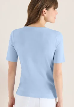 Basic T-Shirt aus Baumwolle