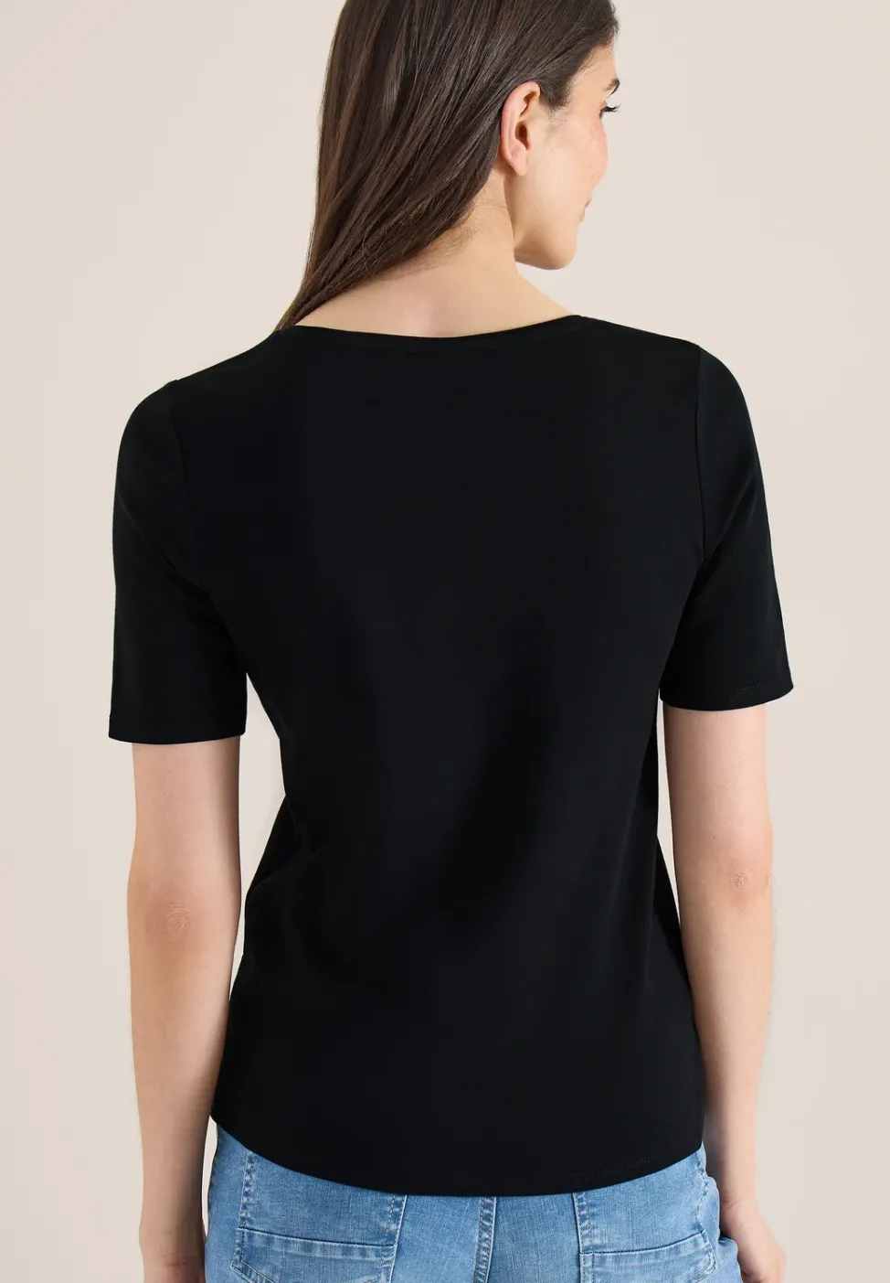 Basic T-Shirt aus Baumwolle