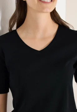 Basic T-Shirt aus Baumwolle