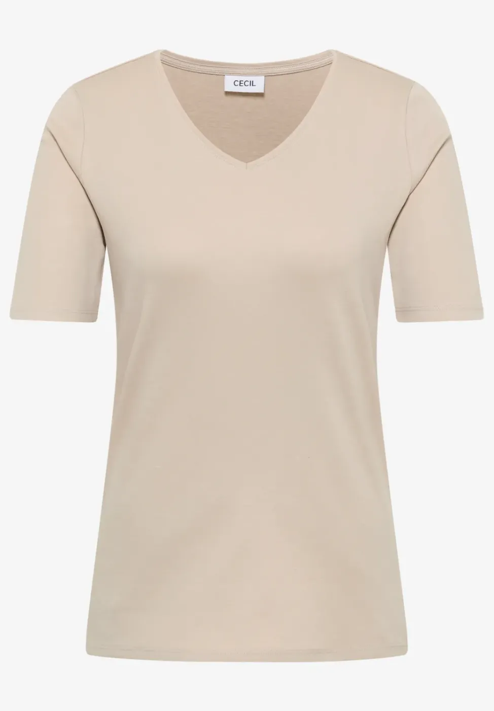 Basic T-Shirt aus Baumwolle
