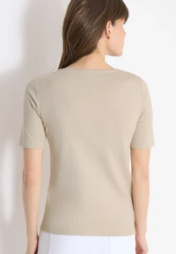 Basic T-Shirt aus Baumwolle