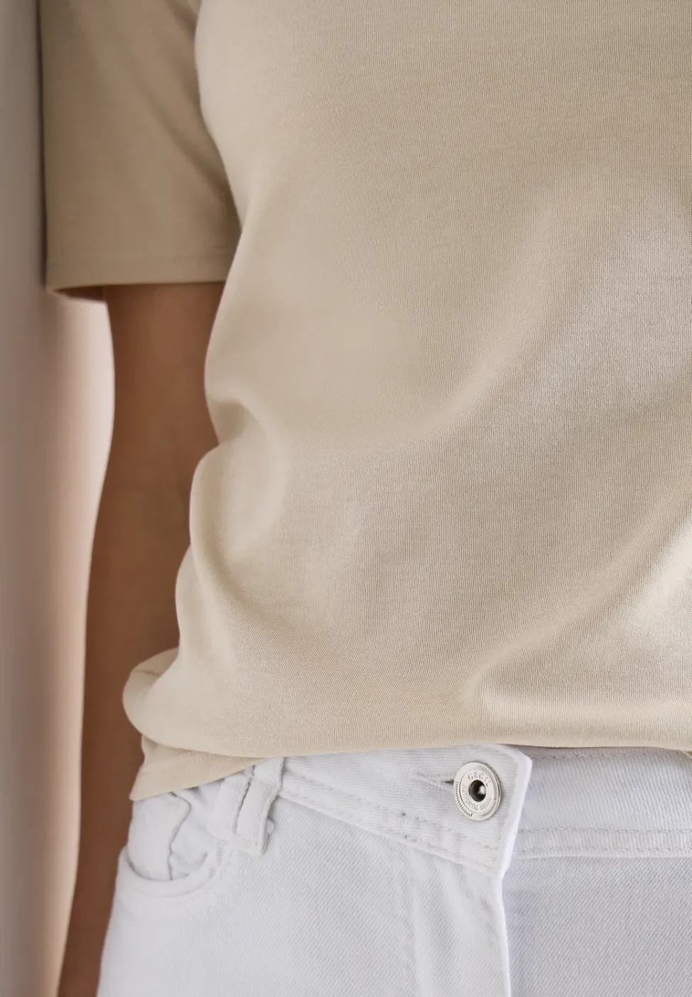 Basic T-Shirt aus Baumwolle