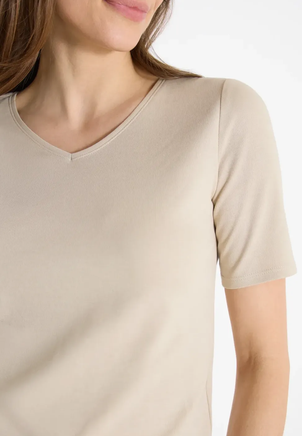 Basic T-Shirt aus Baumwolle