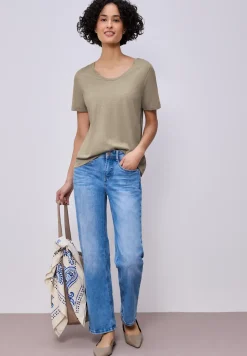Basic T-Shirt aus Jersey
