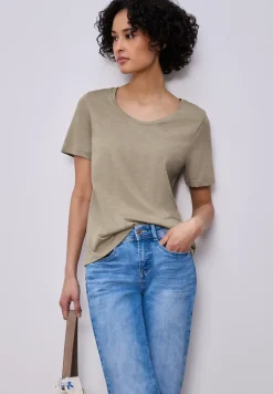 Basic T-Shirt aus Jersey