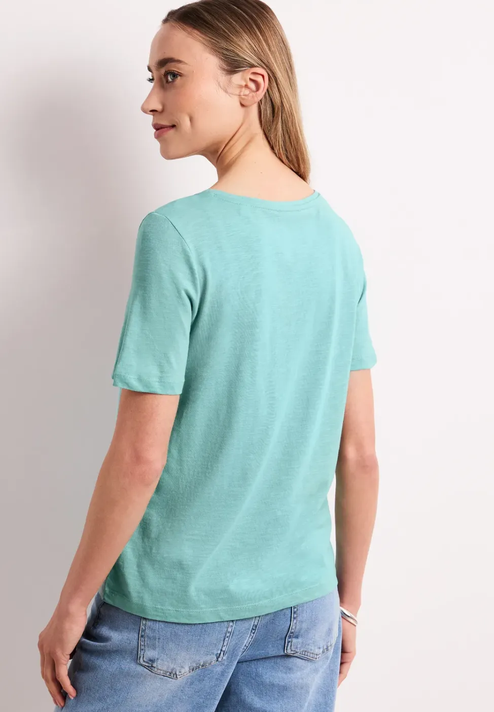 Basic T-Shirt aus Jersey