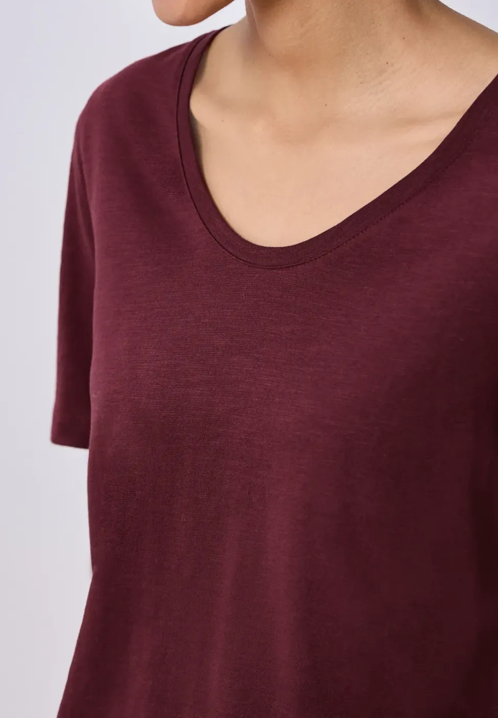 Basic T-Shirt aus Jersey