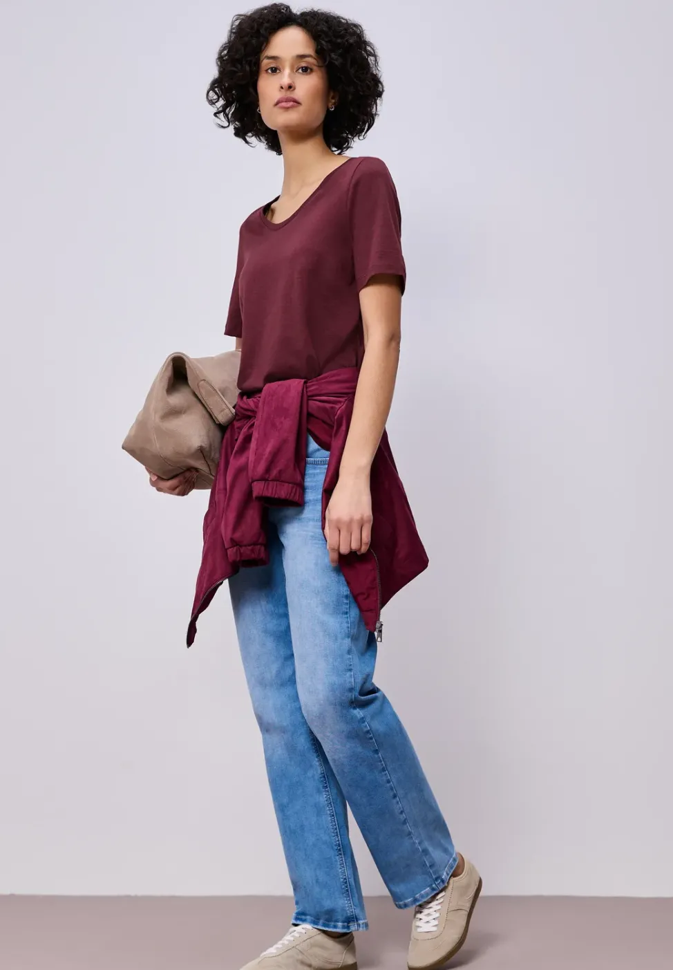 Basic T-Shirt aus Jersey