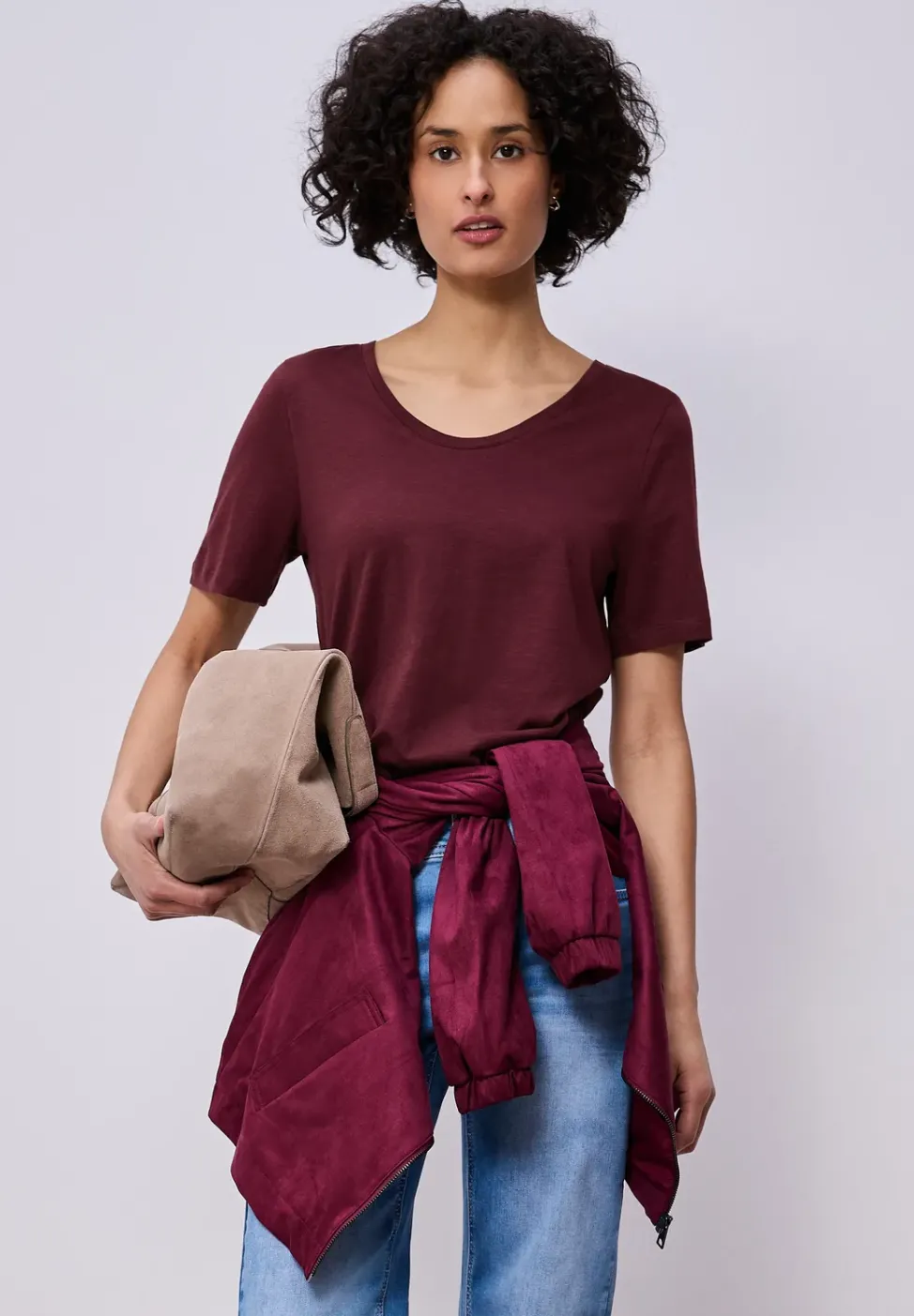 Basic T-Shirt aus Jersey