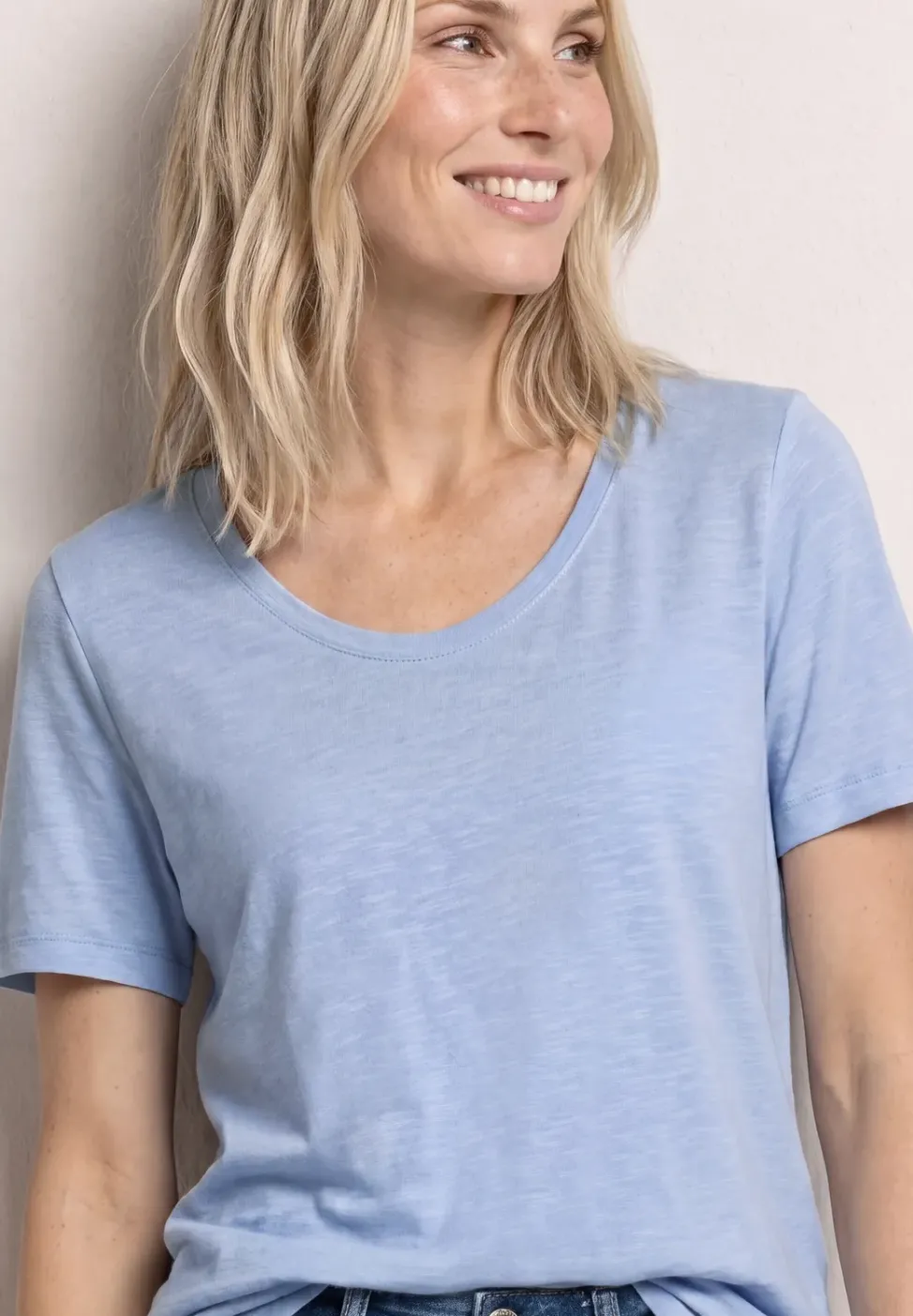 Basic T-Shirt aus Jersey