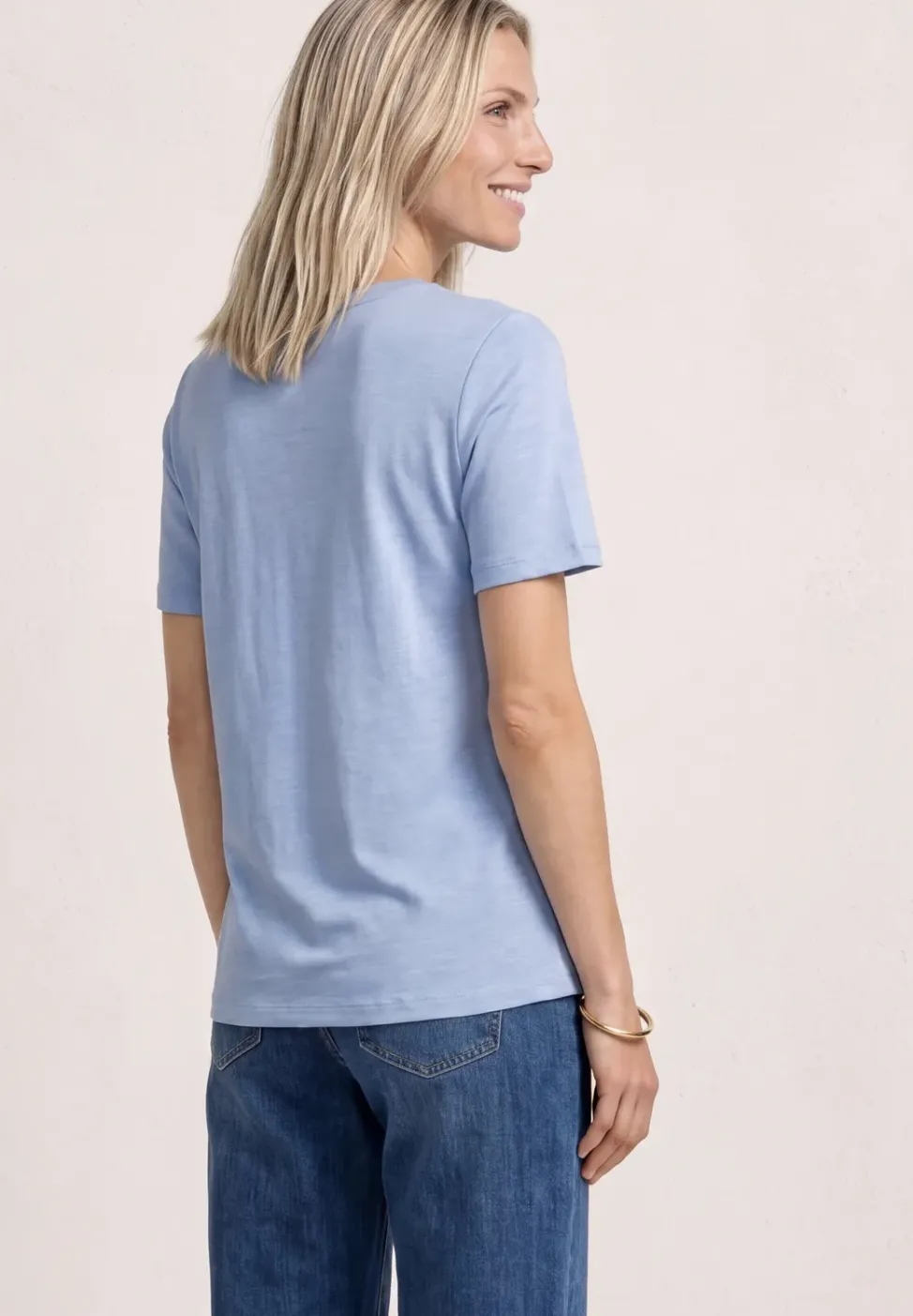 Basic T-Shirt aus Jersey