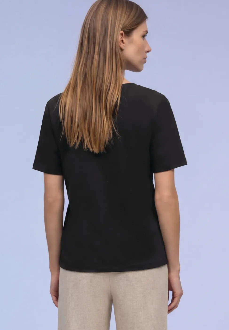 Basic T-Shirt aus Jersey