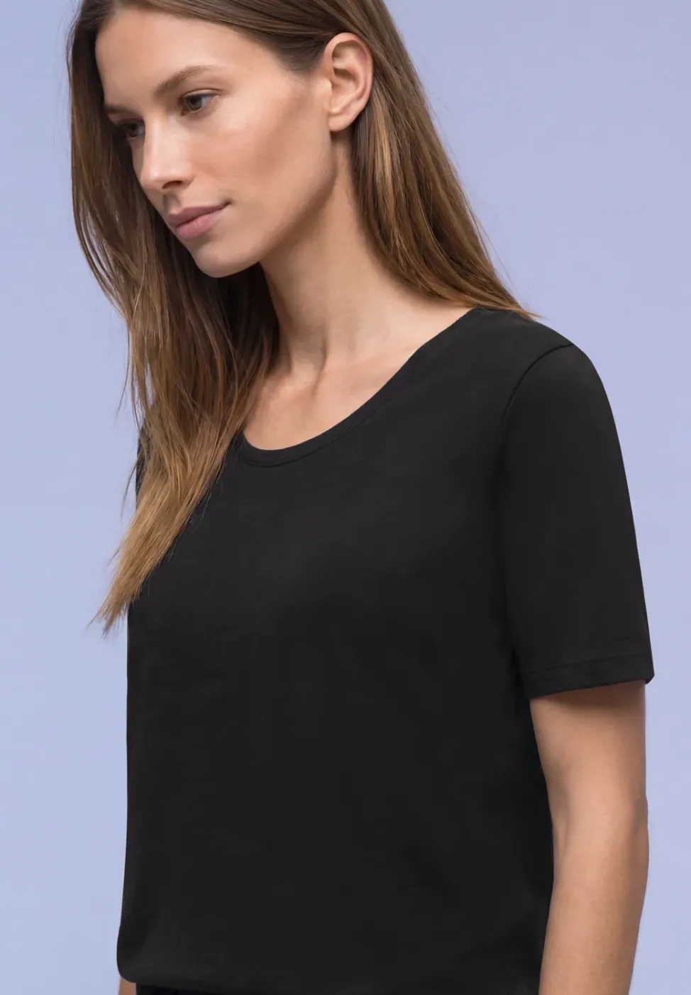 Basic T-Shirt aus Jersey